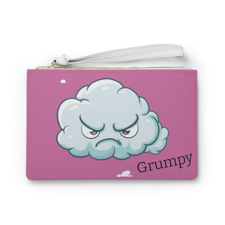 Grumpy Clutch Bag in pink