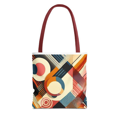 Vibrant rainbow colorful tote bag