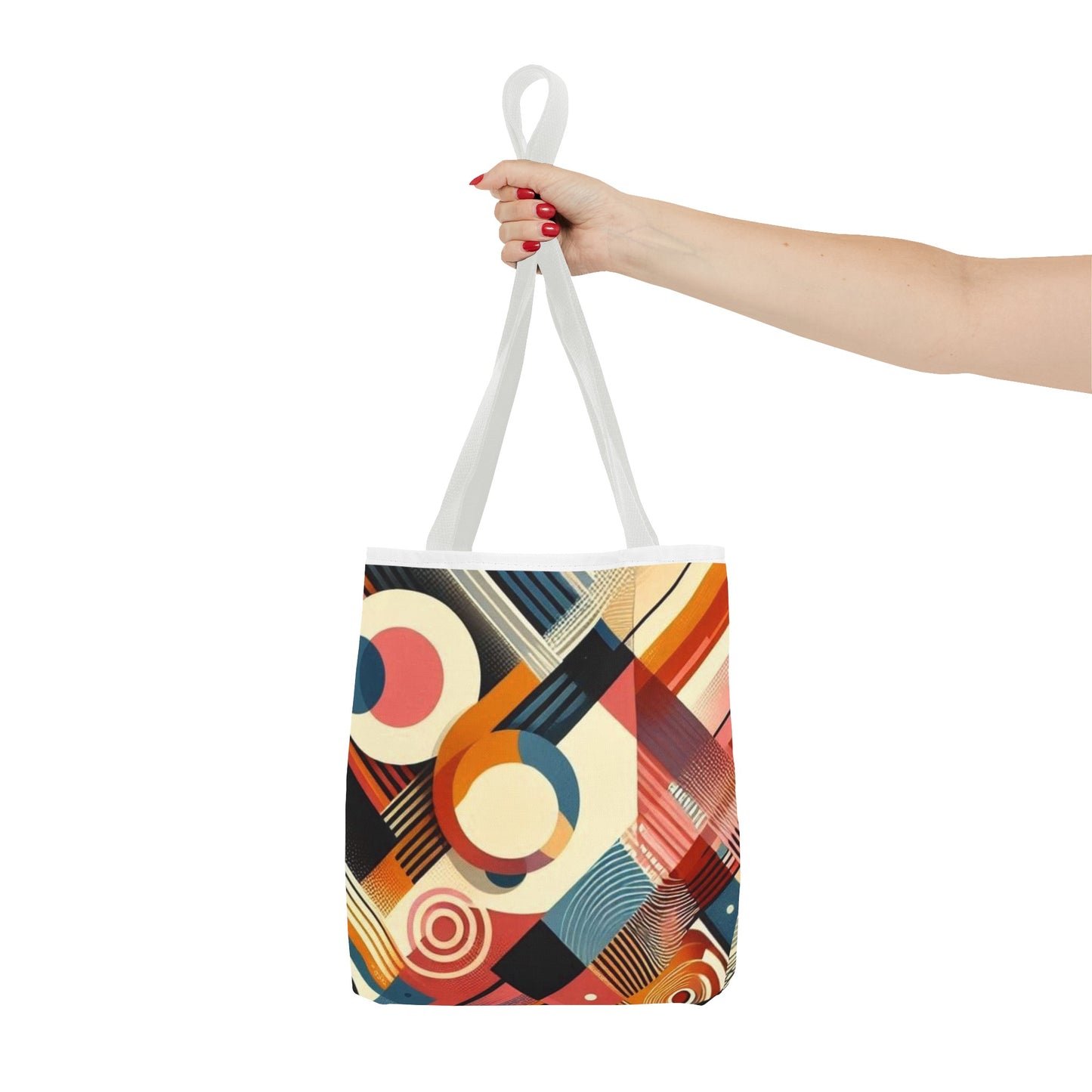 Vibrant rainbow colorful tote bag