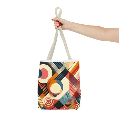 Vibrant rainbow colorful tote bag