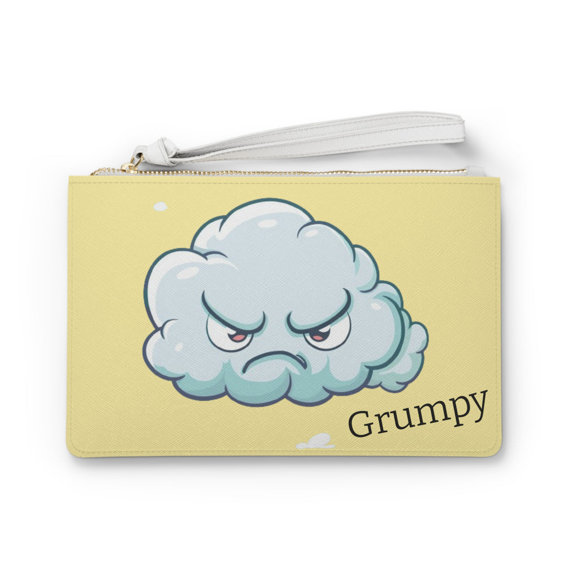 Grumpy Clutch Bag in yellow