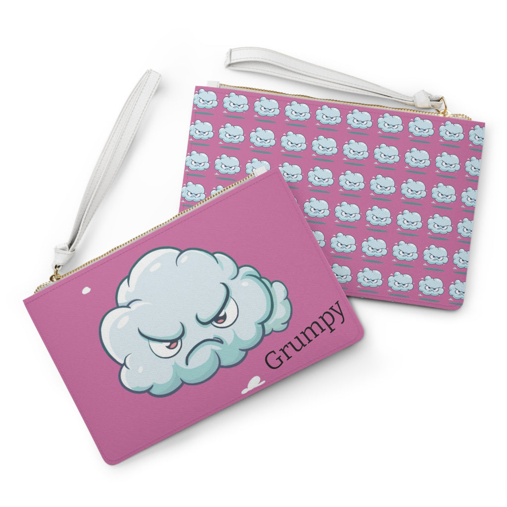 Grumpy Clutch Bag in pink