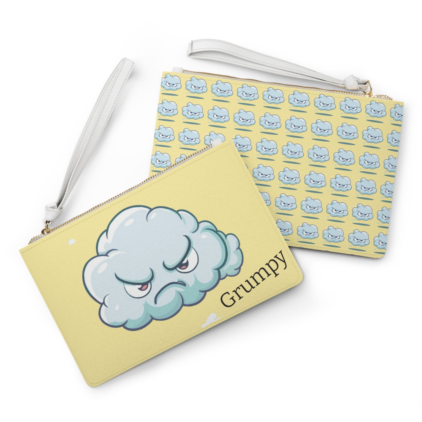 Grumpy Clutch Bag in yellow