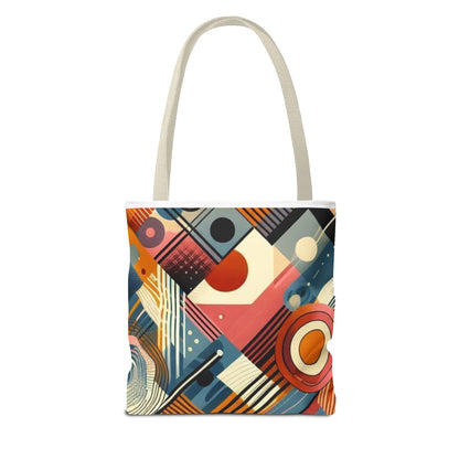 Vibrant rainbow colorful tote bag