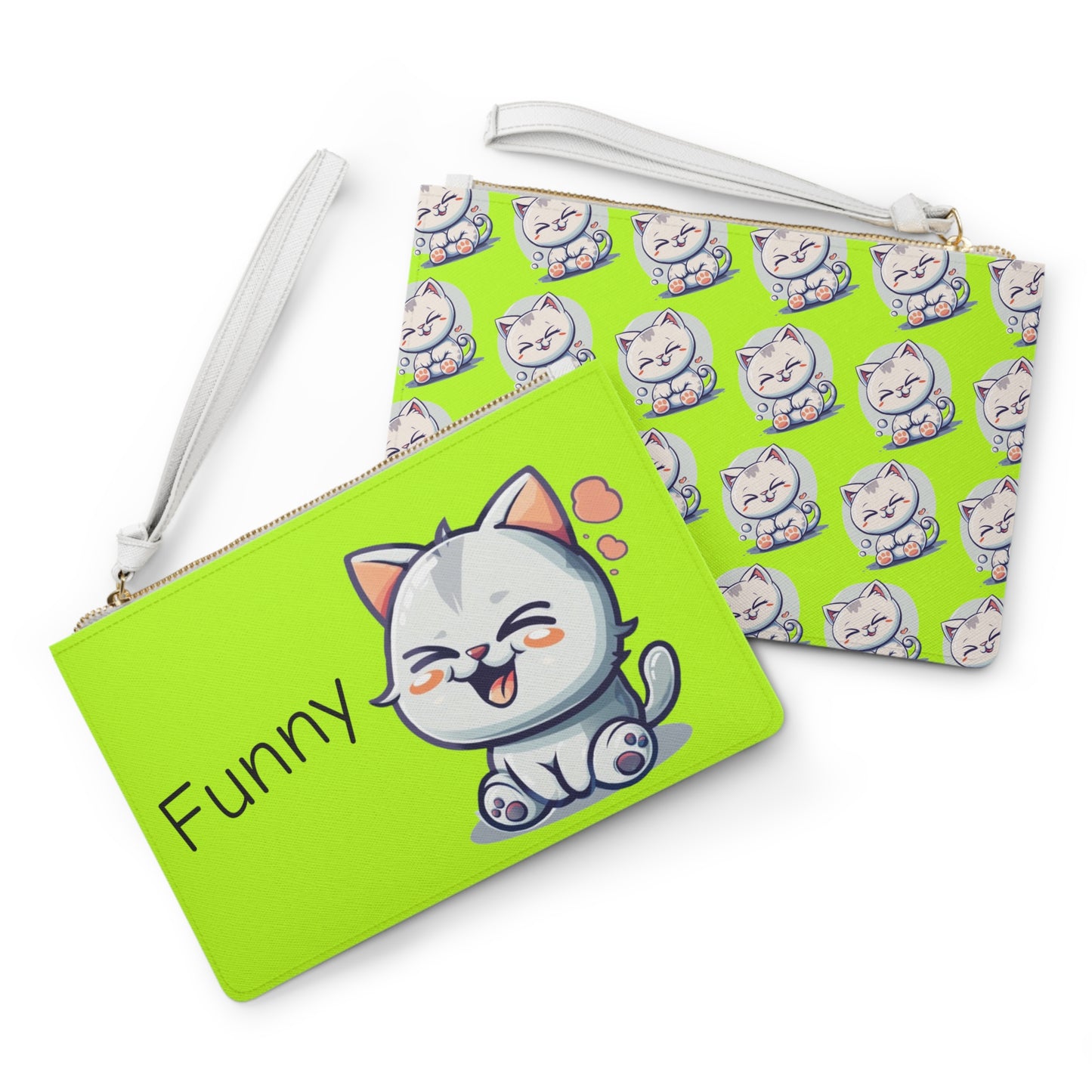 Funny Clutch Bag in lime