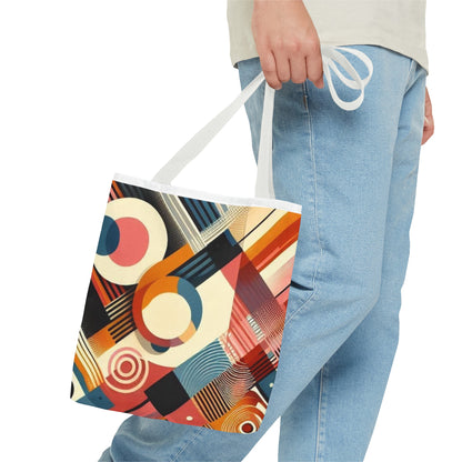 Vibrant rainbow colorful tote bag