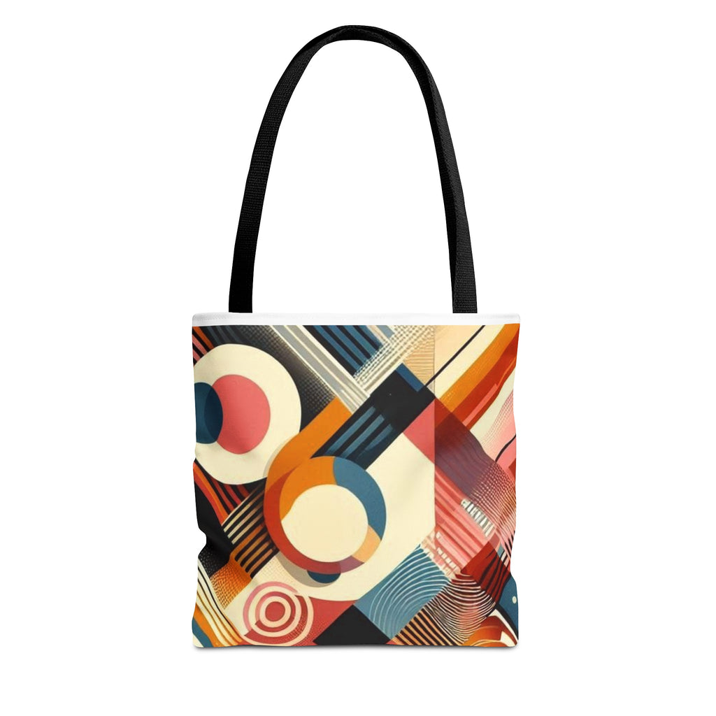 Vibrant rainbow colorful tote bag