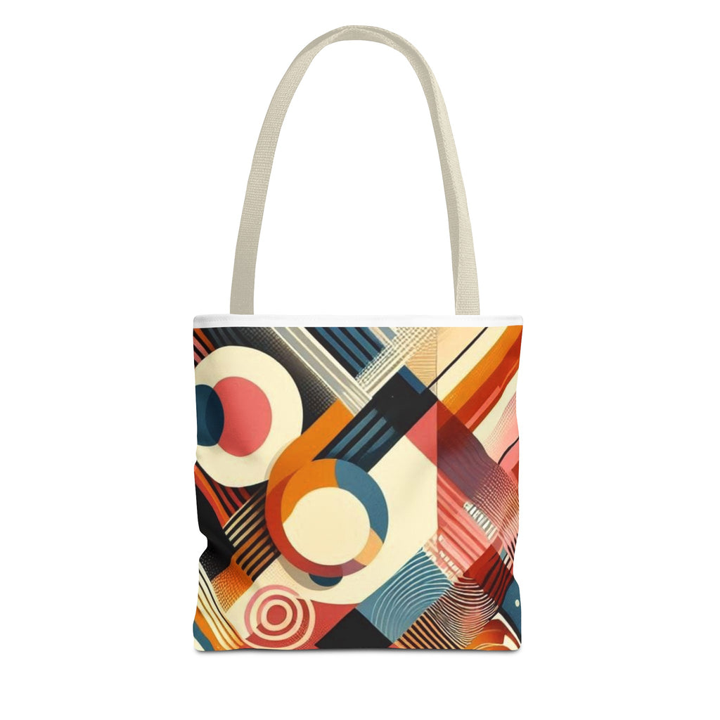 Vibrant rainbow colorful tote bag