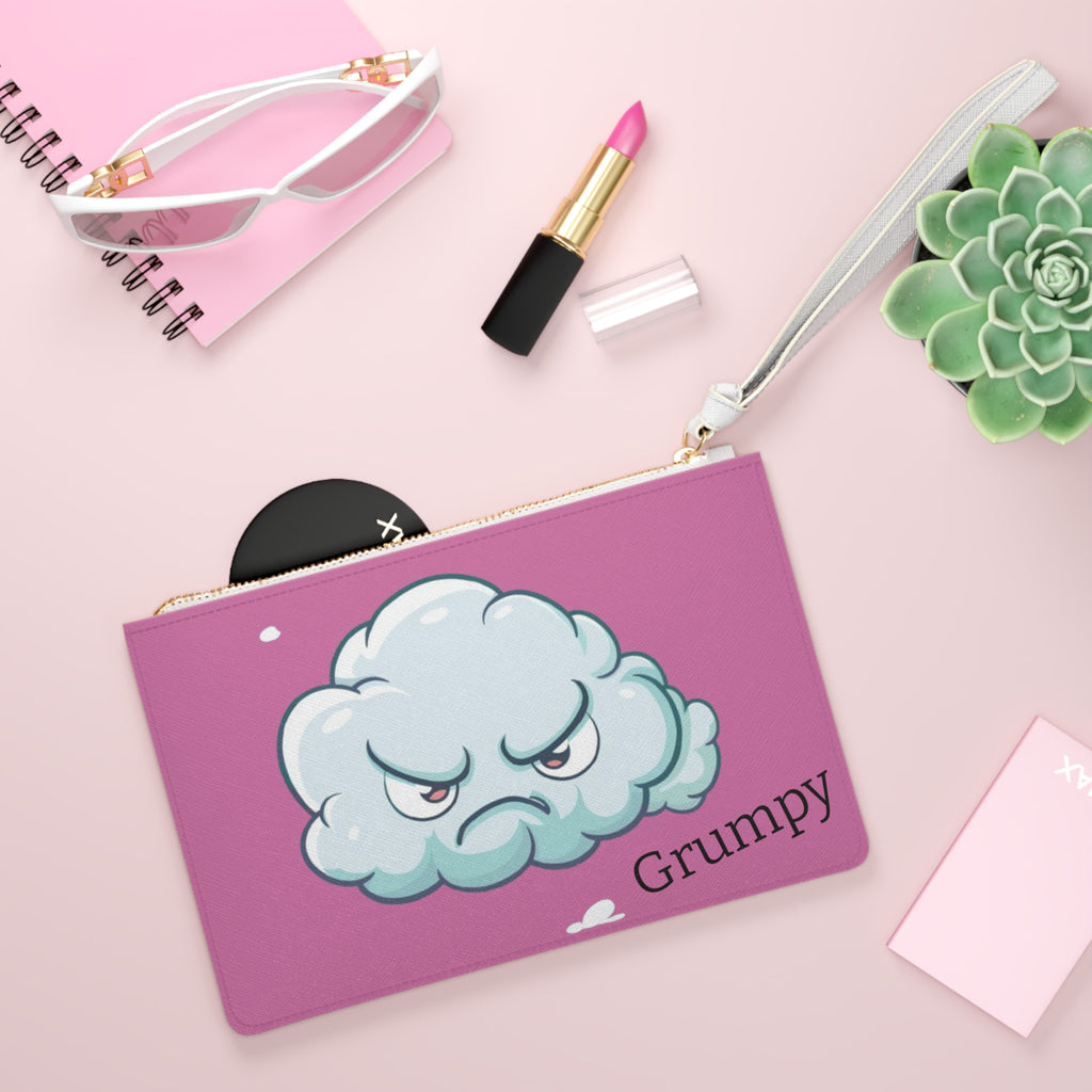 Grumpy Clutch Bag in pink