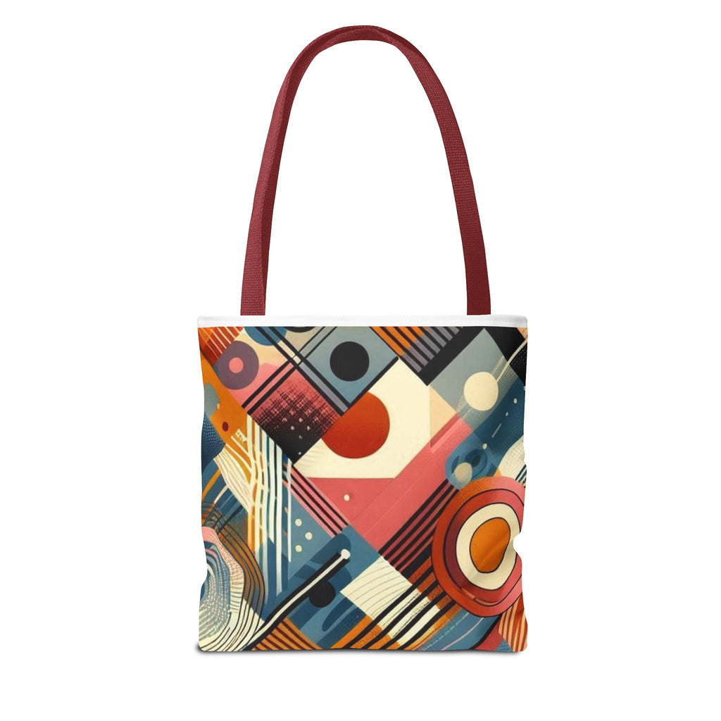 Vibrant rainbow colorful tote bag