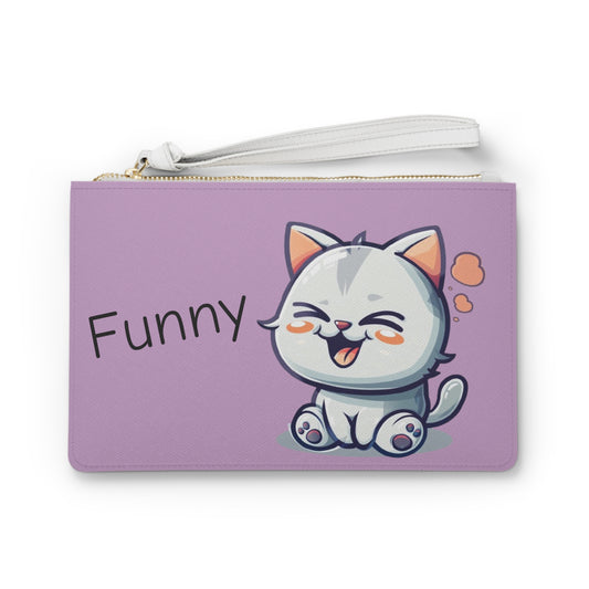 Funny Clutch Bag in light purple