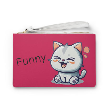 Funny Clutch Bag in pink