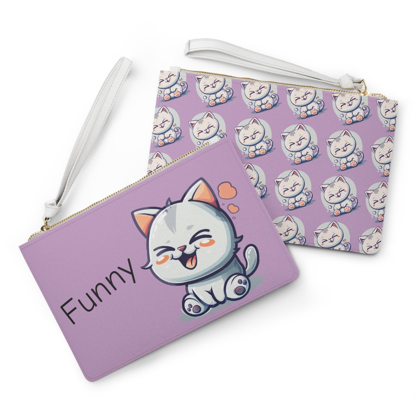 Funny Clutch Bag in light purple