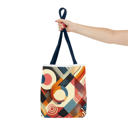 Vibrant rainbow colorful tote bag