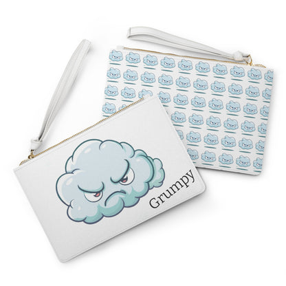 Grumpy Clutch Bag in white