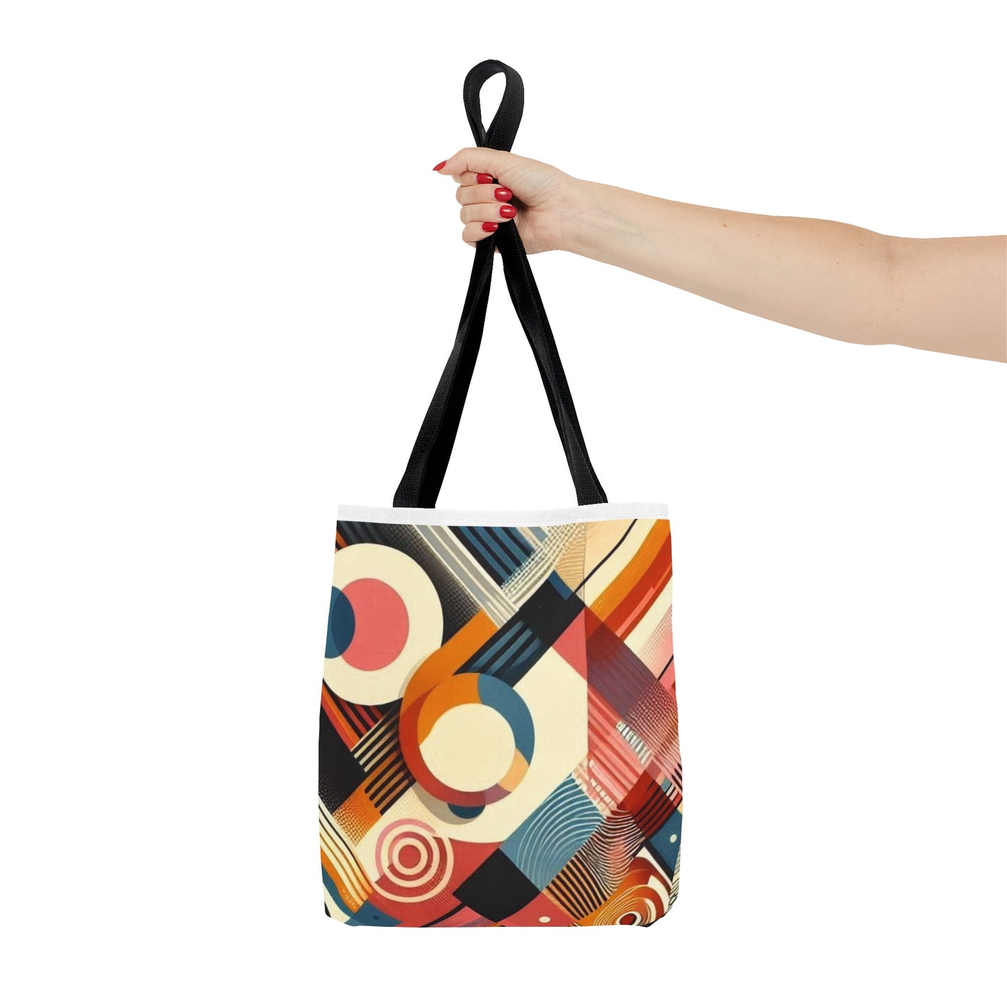 Vibrant rainbow colorful tote bag