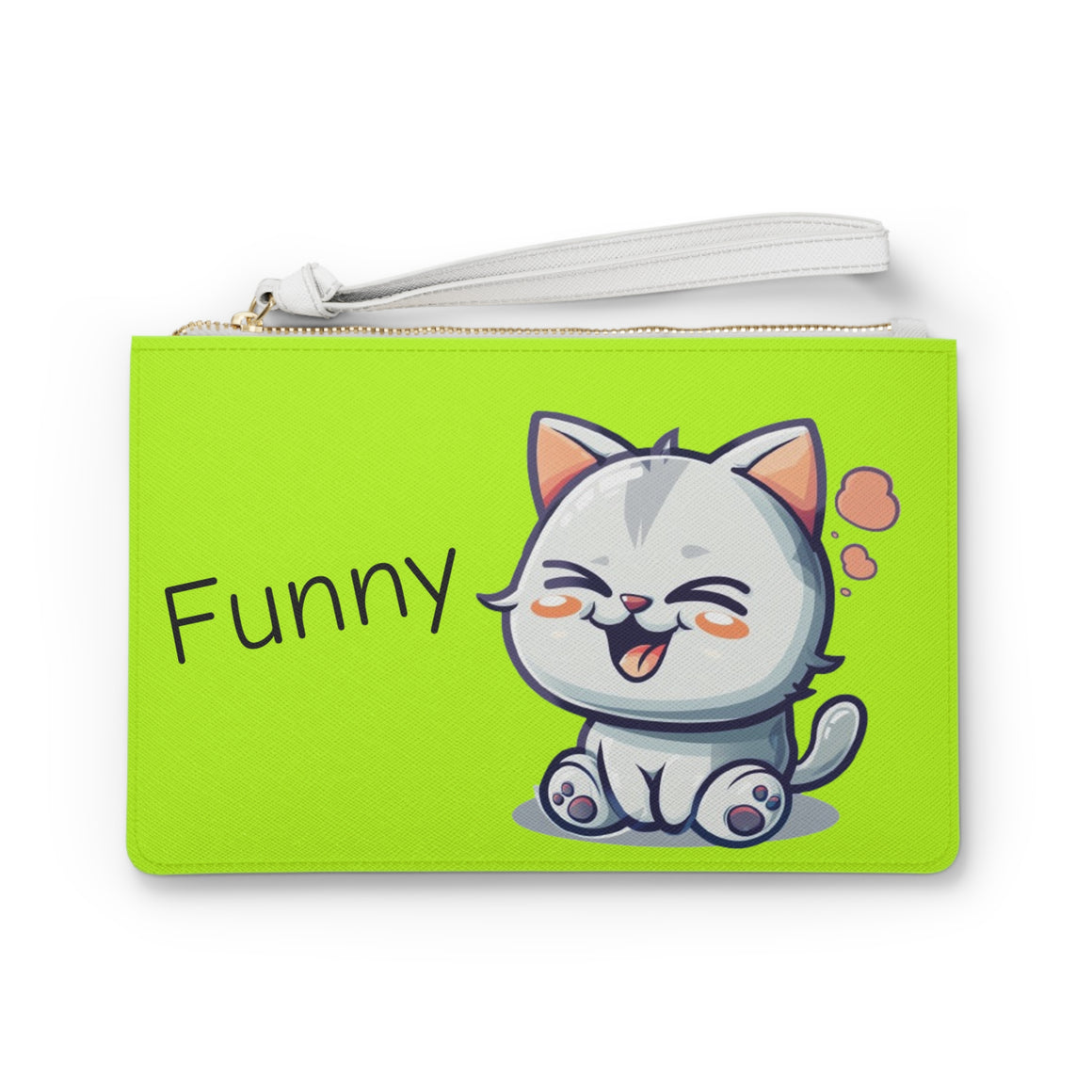 Funny Clutch Bag in lime